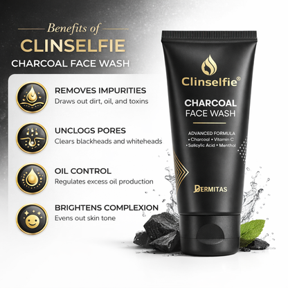 Clinselfie Charcoal Face Wash