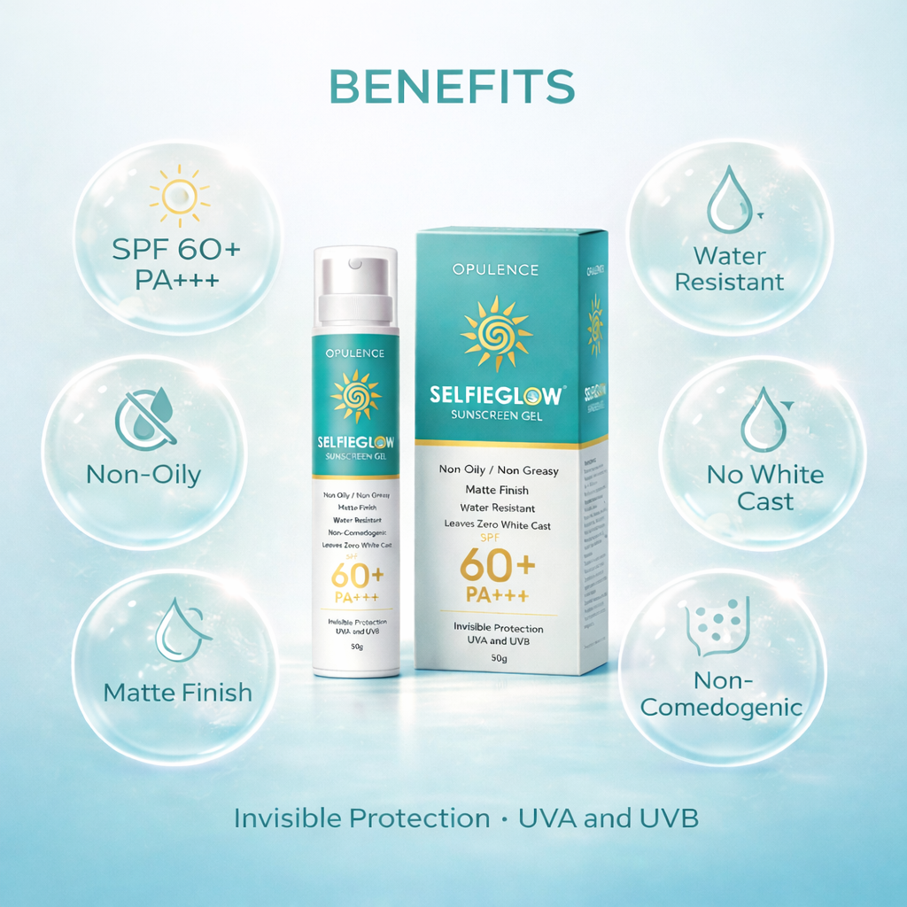 SelfieGlow Sunscreen Gel SPF 60