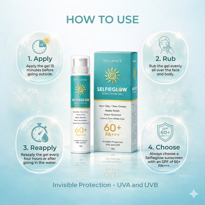 SelfieGlow Sunscreen Gel SPF 60